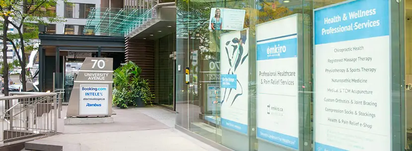 clinic exterior 70 university ave toronto location