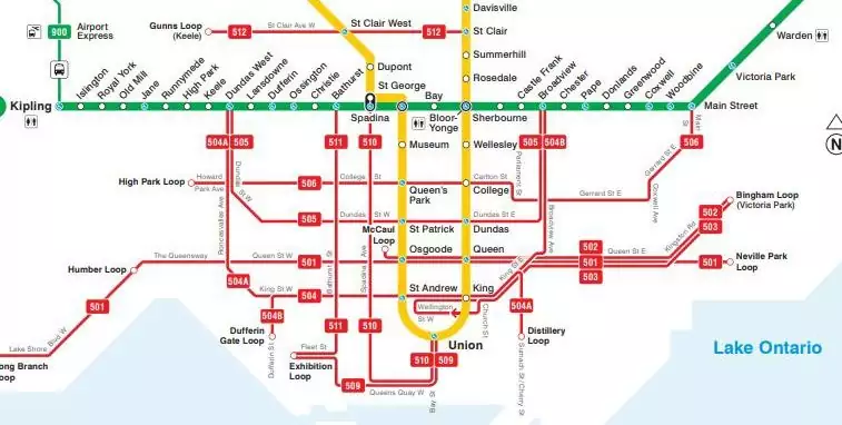 transit map with emkiro location marker